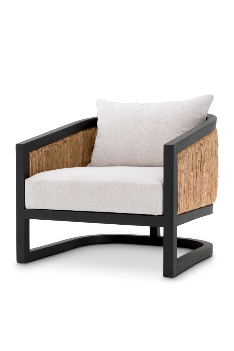 Sillón Crema de Madera y Ratán | Eichholtz Aruba | Oroa.es