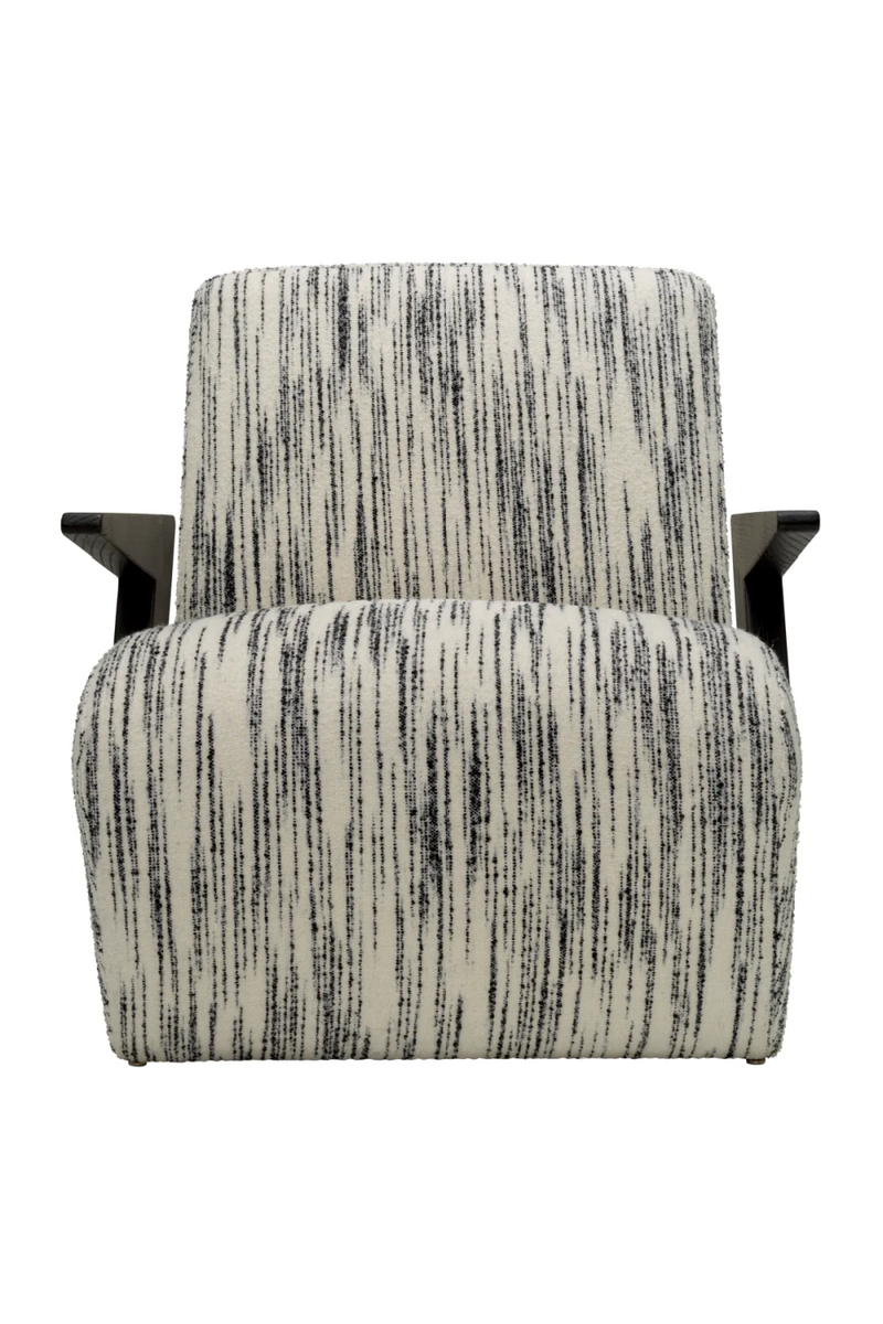 Sillón Moderno de Lana Blanca y Negro | Eichholtz Venosa | Oroa.es