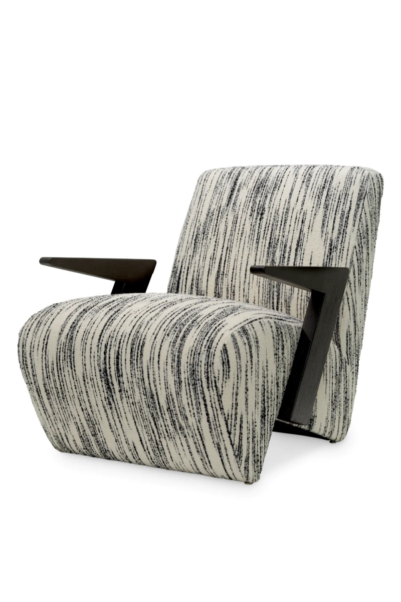 Sillón Moderno de Lana Blanca y Negro | Eichholtz Venosa | Oroa.es