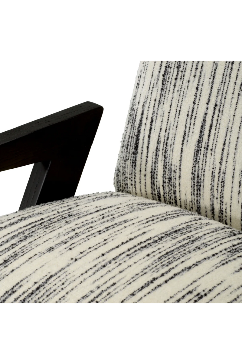 Sillón Moderno de Lana Blanca y Negro | Eichholtz Venosa | Oroa.es