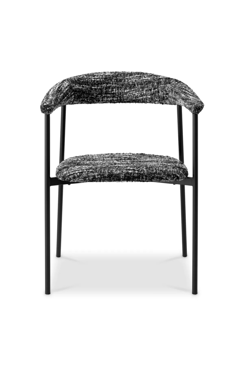 Silla de Comedor Bouclé Negra (Set de 2) | Eichholtz Julio | Oroa.es