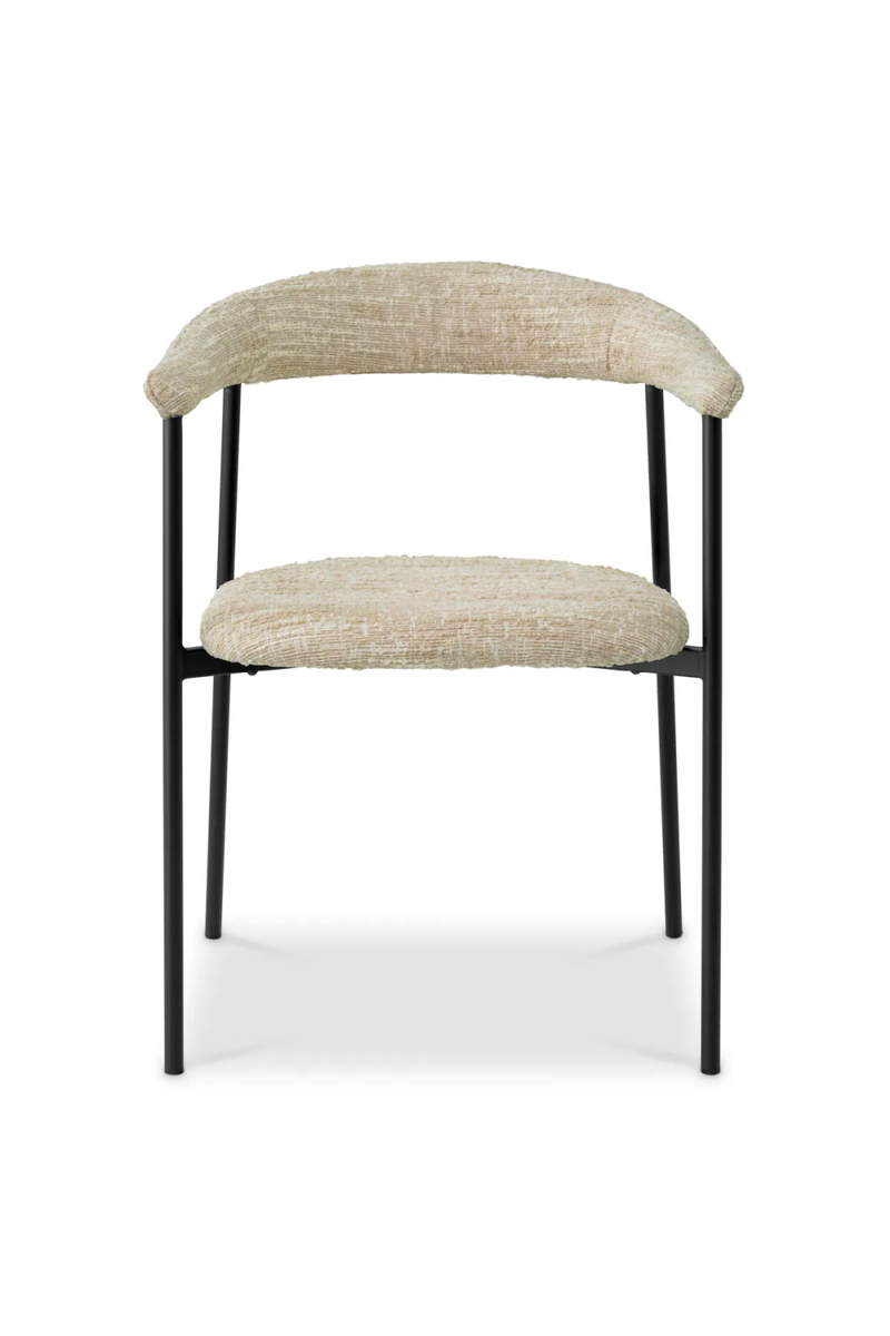 Silla de Comedor Bouclé Crema (Set de 2) | Eichholtz Julio | Oroa.es