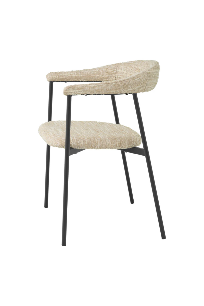 Silla de Comedor Bouclé Crema (Set de 2) | Eichholtz Julio | Oroa.es