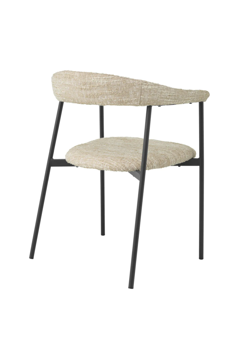 Silla de Comedor Bouclé Crema (Set de 2) | Eichholtz Julio | Oroa.es