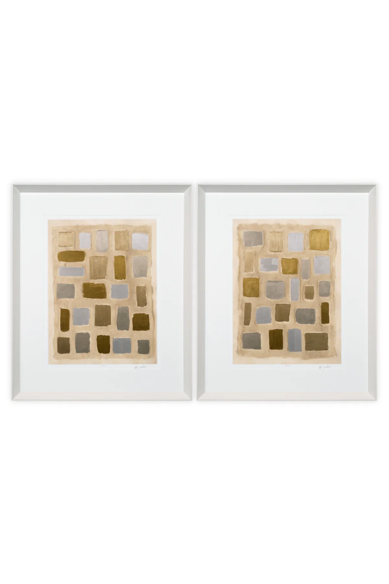 Láminas de Arte Abstracto (lot de 2) | Eichholtz Michael Willett | Oroa.es