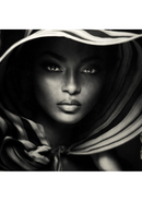 Obra de Arte en Plexiglás de Retrato de Mujer | Andrew Martin Stripes of Faith | Oroa.es