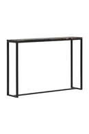 Mesa Consola de Madera Petrificada Negra | Andrew Martin Greta