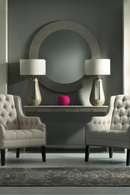 Mesa Consola de Mármol Blanco con Cajones | Andrew Martin Rufus