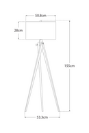Lámpara Trípode de Madera Oscura | Andrew Martin Tripod | Oroa.es