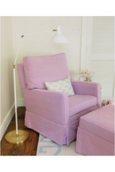 Lámpara de Pie Blanca con Base de Latón | Andrew Martin Charlton | Oroa.es