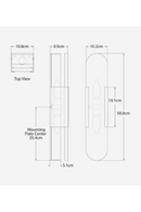 Aplique de Pared de Alabastro y Bronce | Andrew Martin Melange | Oroa.es