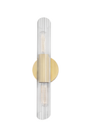 Aplique de Pared de Vidrio y Latón | Andrew Martin Cecily S | Oroa.es