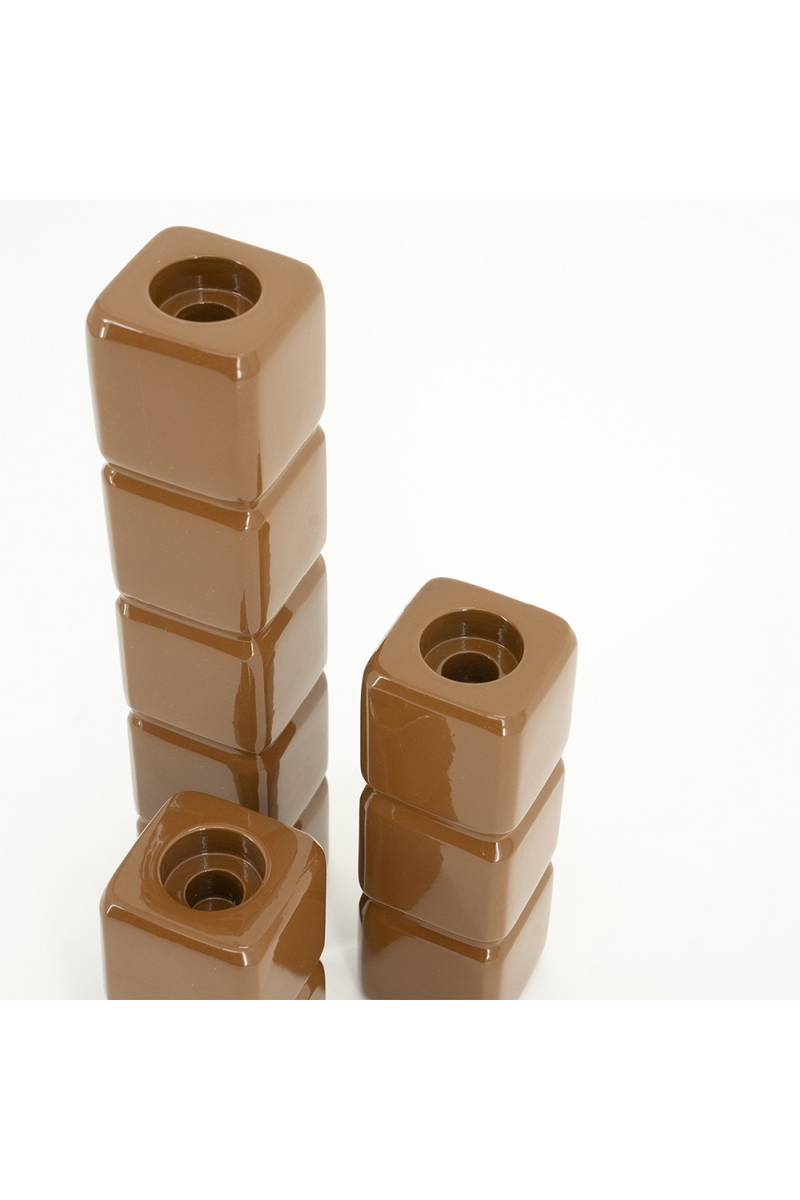 Portavelas de Aluminio Mostaza | Oroa Home Cube | Oroa.es