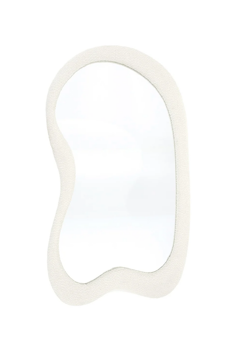 Espejo de Pared Marco de Tela Blanca | Oroa Home Evol | Oroa.es