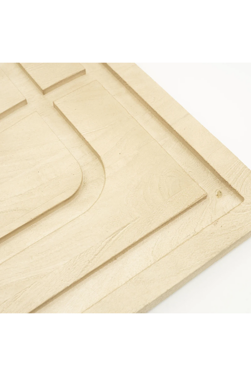 Objeto Decorativo de Pared en Madera Natural | Oroa Home Kuzai | Oroa.es