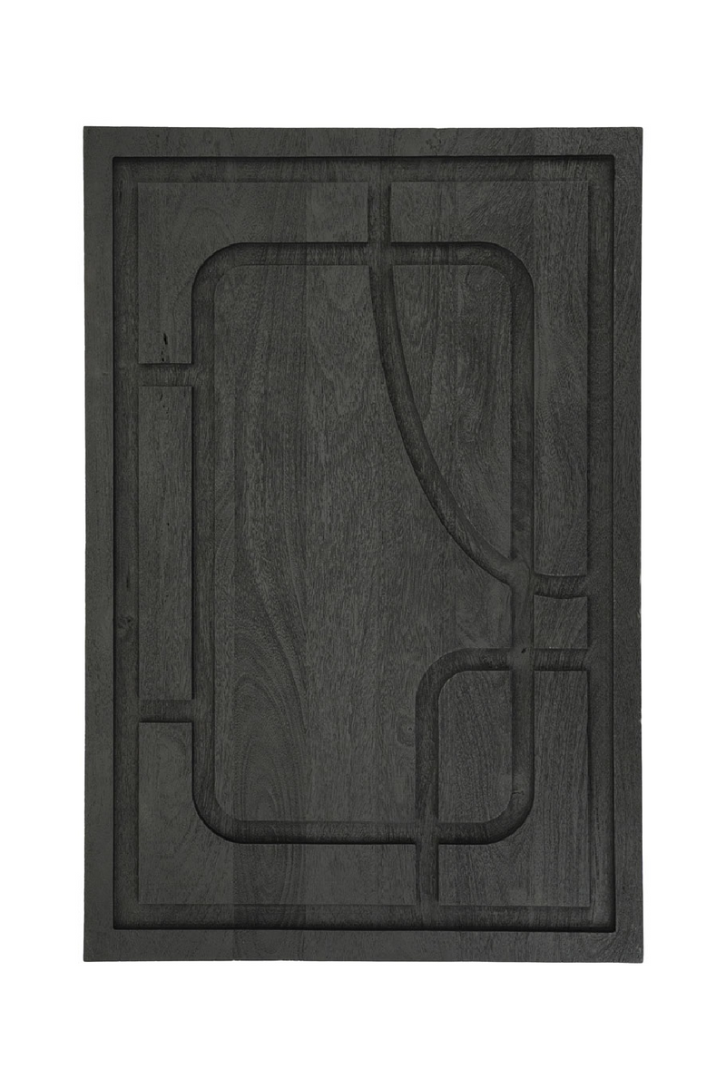 Objeto Decorativo de Pared en Madera Negra | Oroa Home Kuzai | Oroa.es