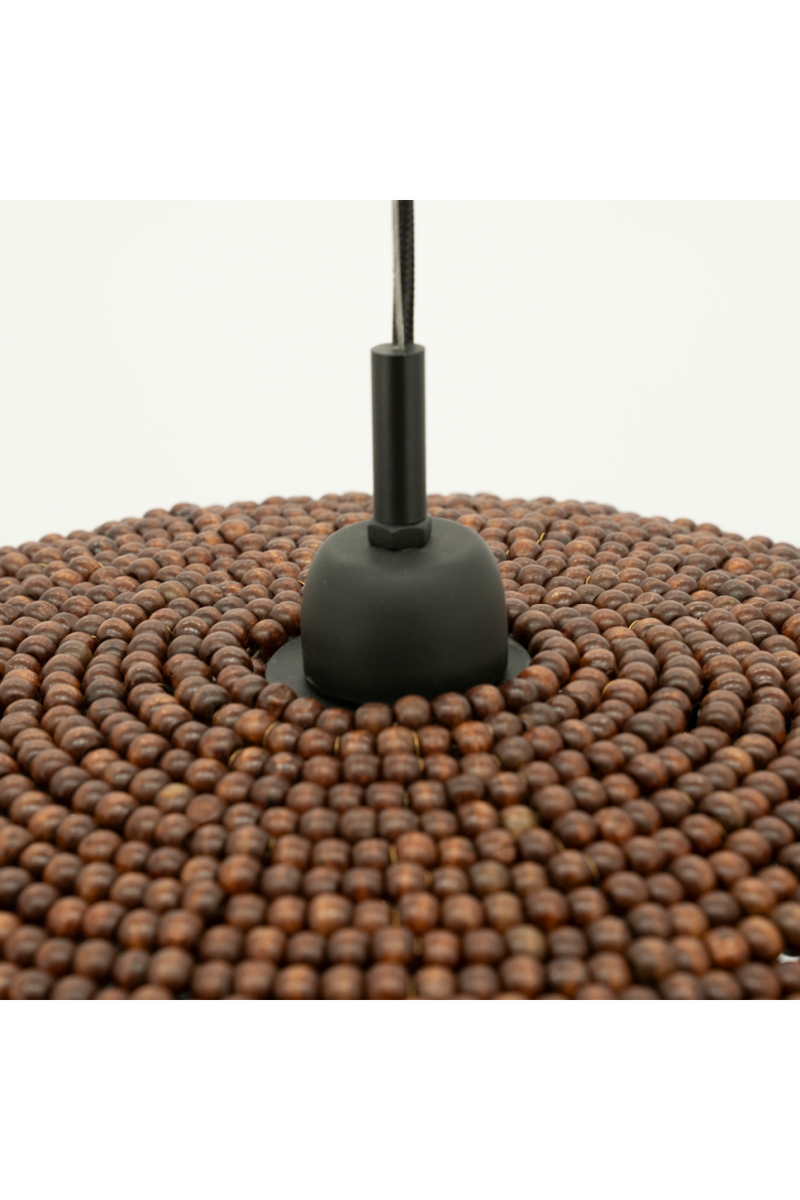 Lámpara Colgante de Perlas de Madera | OROA Home Shanga | Oroa.es