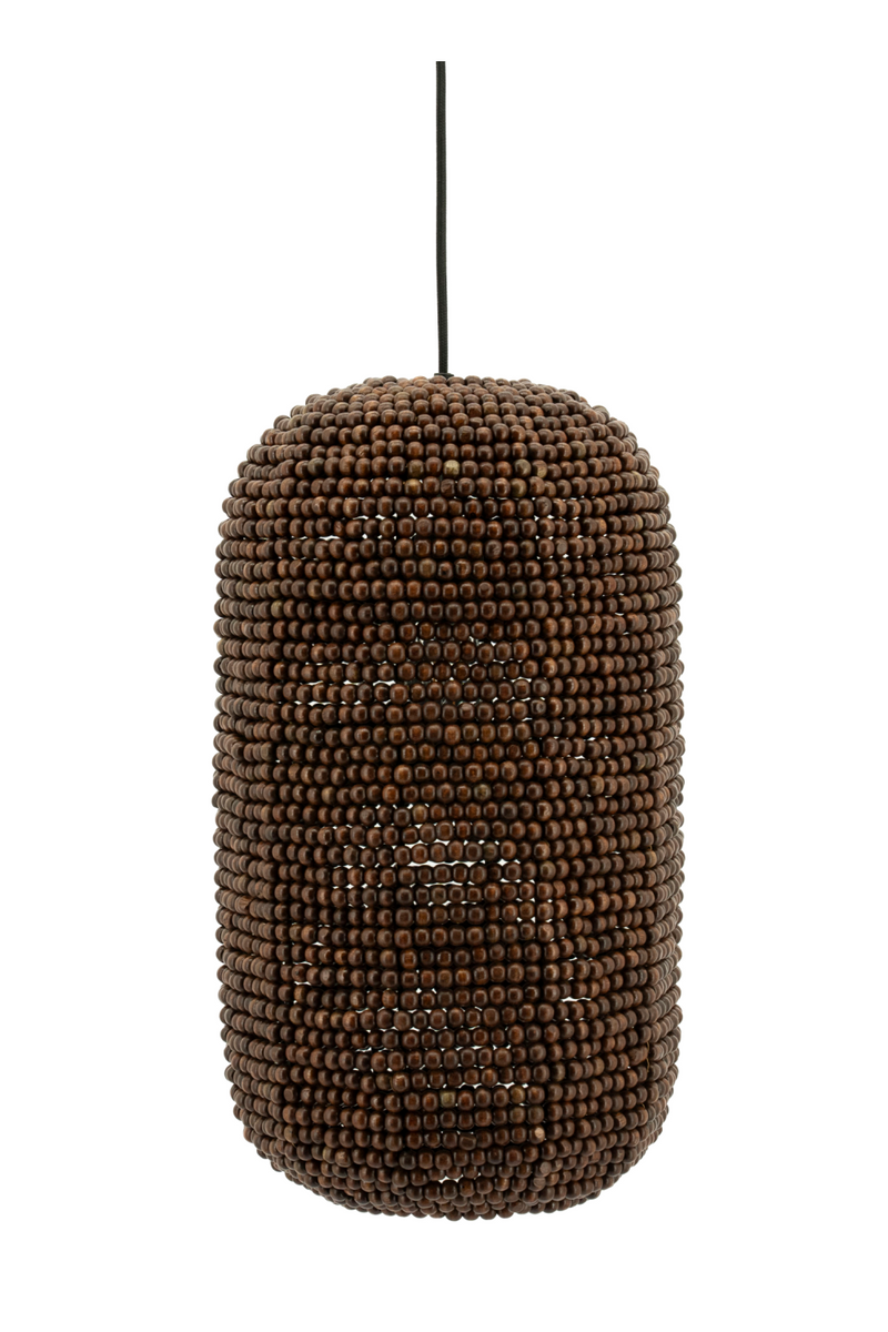 Lámpara Colgante de Perlas de Madera | OROA Home Shanga | Oroa.es