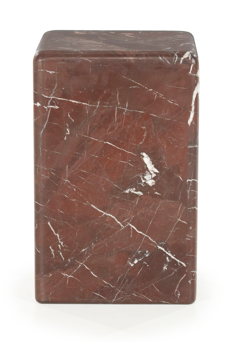 Mesa Auxiliar Cuadrada de Mármol Pulido | OROA Home Dice | Oroa.es