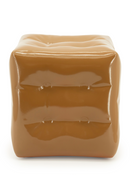 Taburete Cubo Arrugado y Brillante | OROA Home Captives | Oroa.es