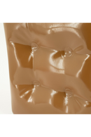 Taburete Cubo Arrugado y Brillante | OROA Home Captives | Oroa.es