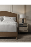 Mesita de Noche de Mármol Blanco y Cristal Espejado | Caracole Fontainebleau | Oroa.es