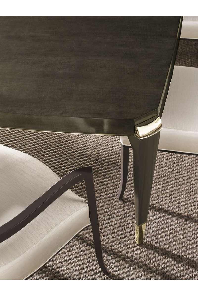 Mesa de Comedor Extensible de Madera de Anigre | Caracole Trimmed | Oroa.es