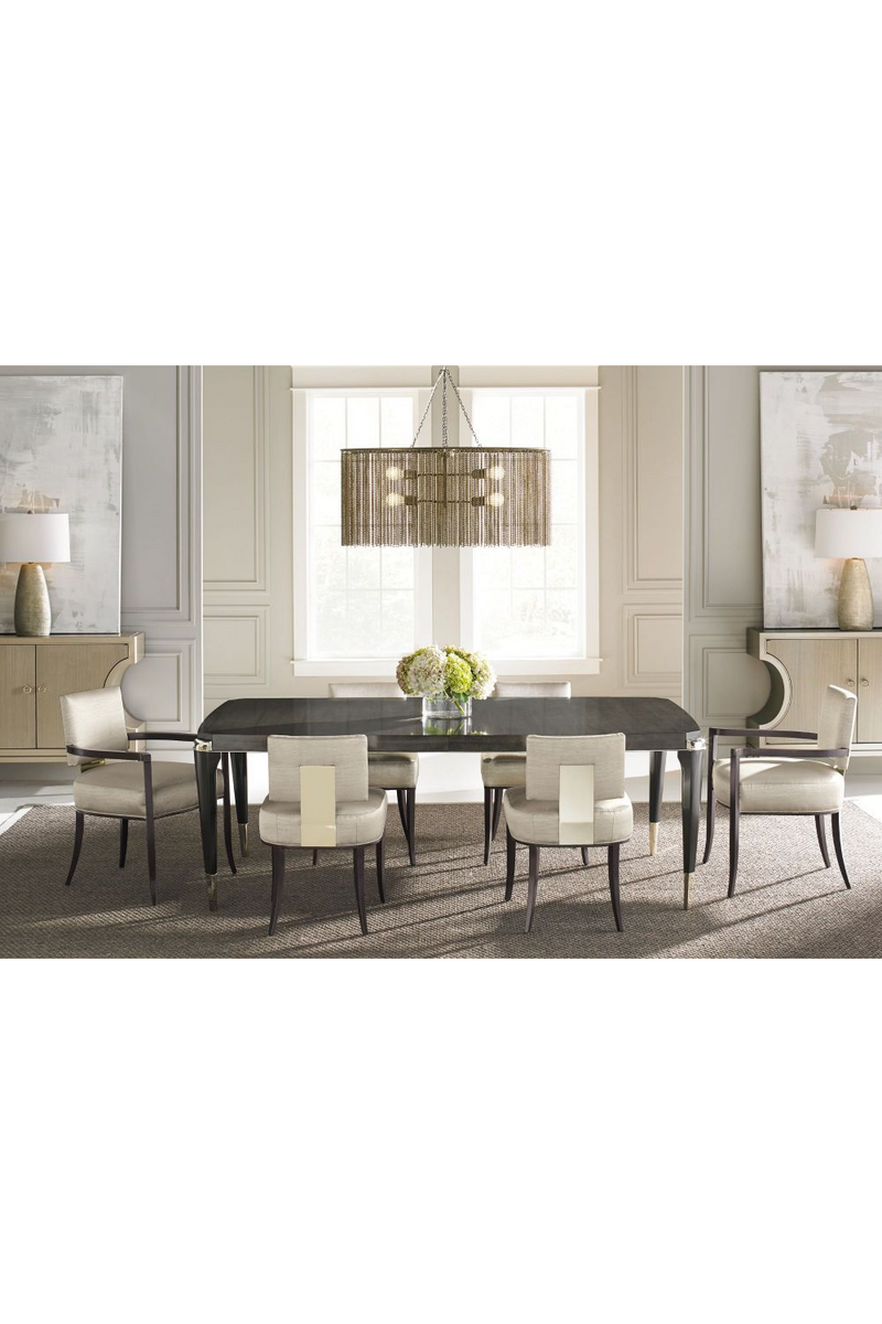 Mesa de Comedor Extensible de Madera de Anigre | Caracole Trimmed | Oroa.es