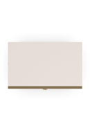 Mesita de Noche en Madera Leche de Almendra y Gres Gris | Caracole Bedrock | Oroa.es