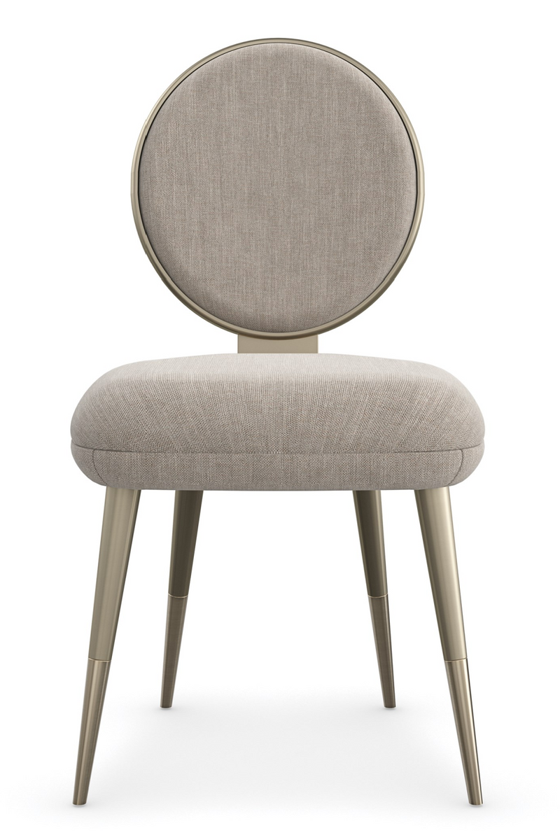 Silla de comedor tapizada en beige | Caracole Apollo | Oroa.es