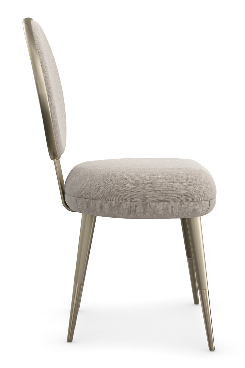 Silla de comedor tapizada en beige | Caracole Apollo | Oroa.es