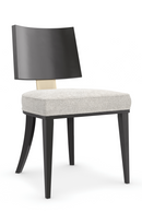 Silla de comedor negra de madera curvada (2) | Caracole Champagne | Oroa.es