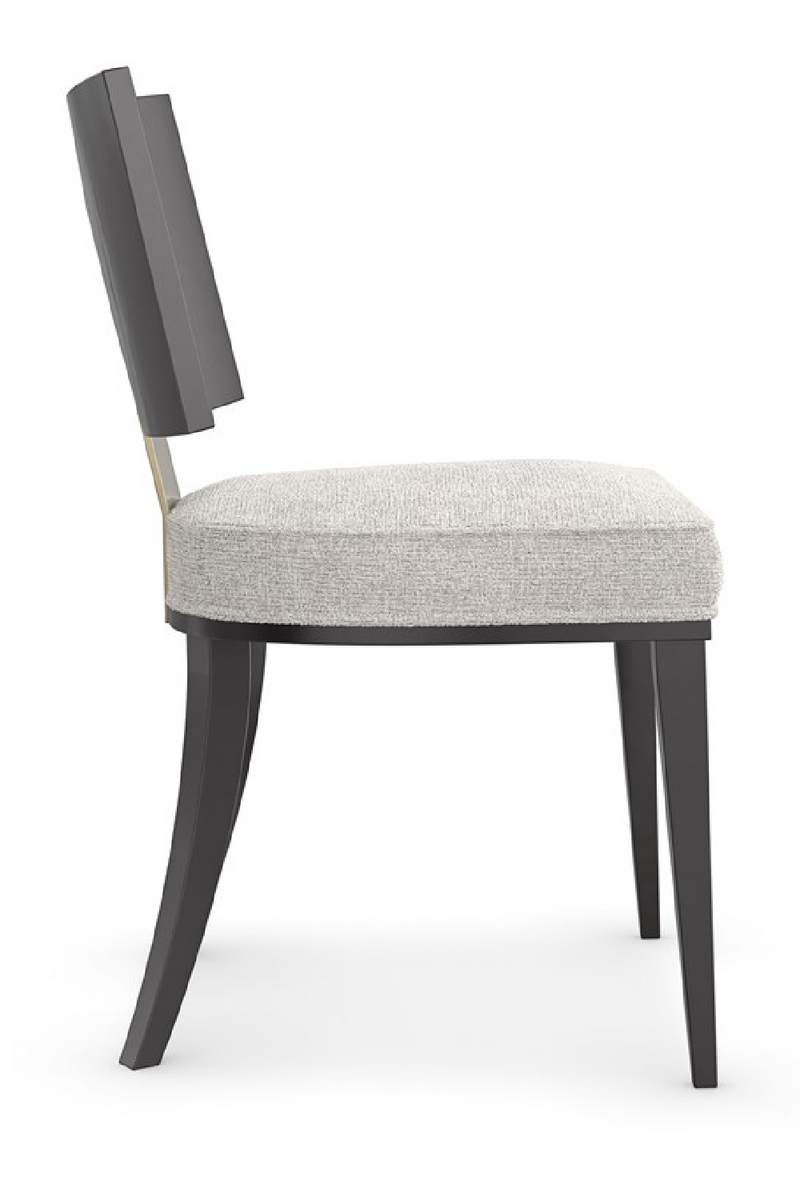 Silla de comedor negra de madera curvada (2) | Caracole Champagne | Oroa.es