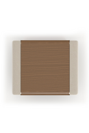 Mesita de noche con panel de ante sintético | Caracole Botero | Oroa.es