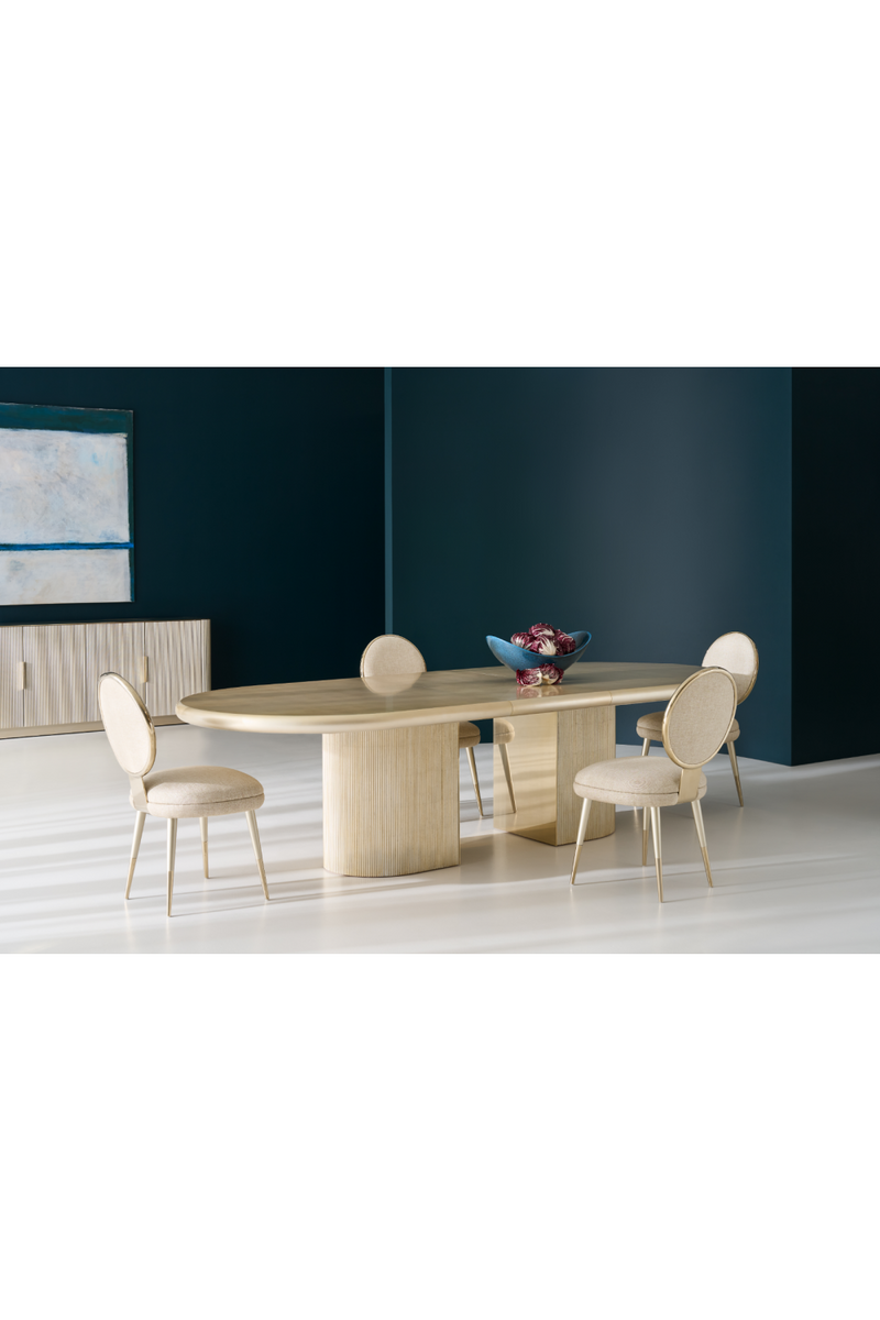 Silla de comedor en oro claro | Caracole Apollo | Oroa.es