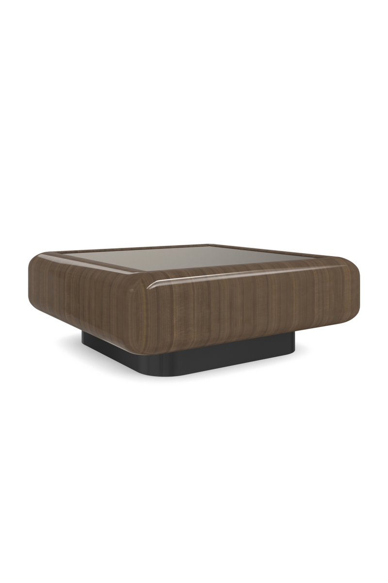 Mesa de centro cuadrada de vidrio bronce | Caracole Gelée | Oroa.es