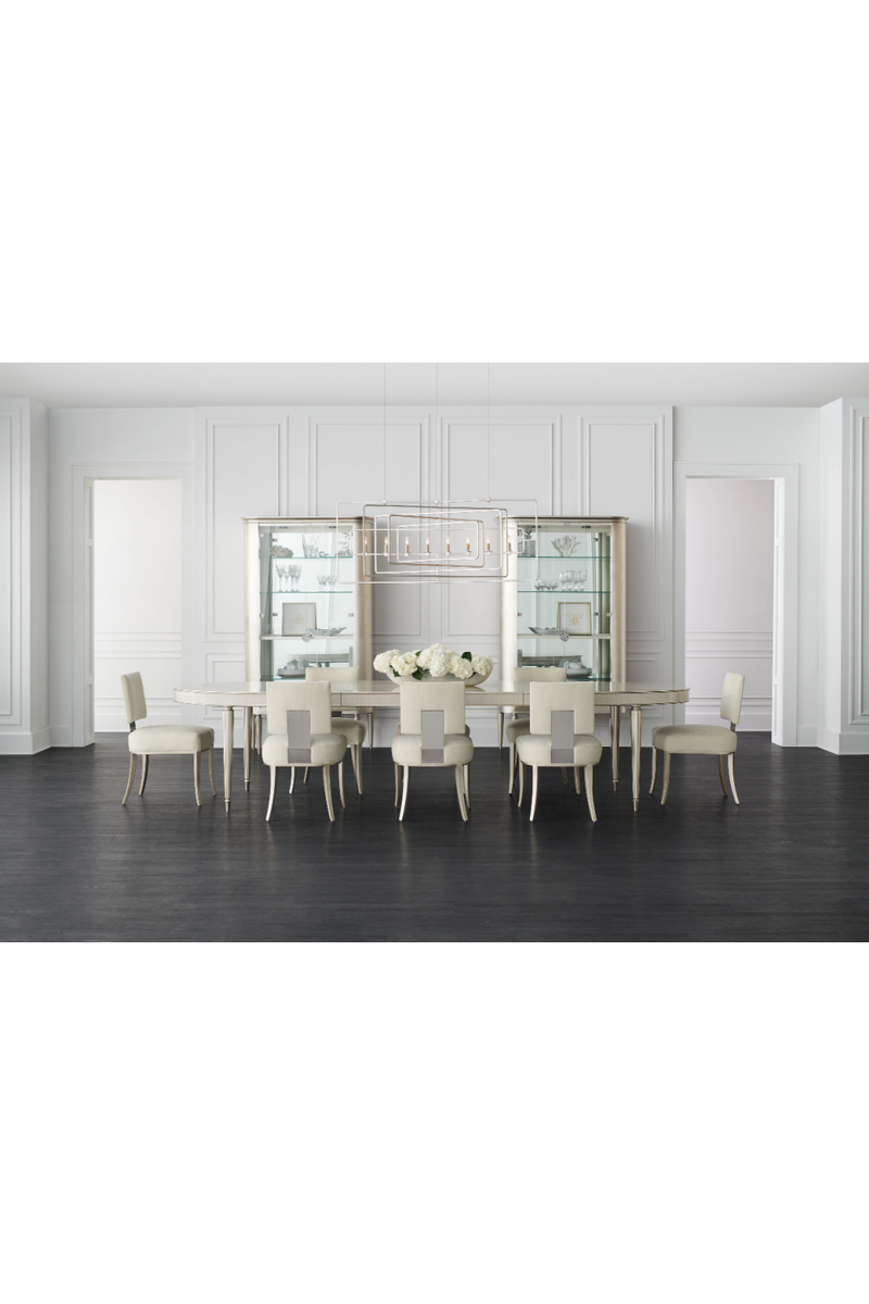 Silla de comedor Klismos moderna de satén (2) | Caracole Asientos Reservados | Oroa.es