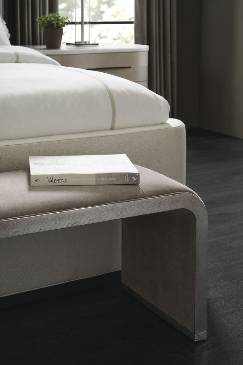 Mesita de Noche en Madera y Mármol Blanco | Caracole Nomadic | Oroa.es