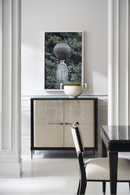 Sillas de comedor de chenilla marfil | Caracole First Chair | Oroa.es