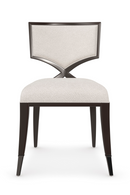 Sillas de comedor de chenilla marfil | Caracole First Chair | Oroa.es