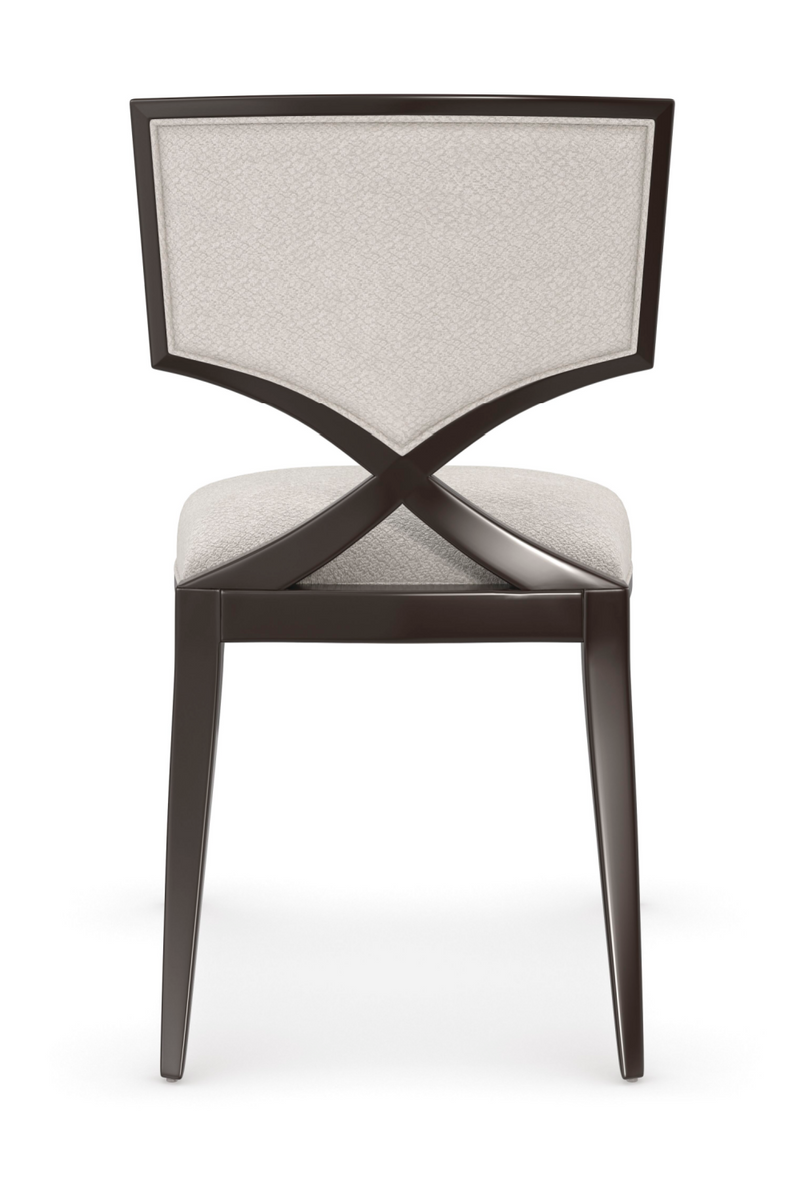 Sillas de comedor de chenilla marfil | Caracole First Chair | Oroa.es