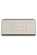 Cómoda en Latón Dorado y Madera Marfil | Caracole Circadian | Oroa.es