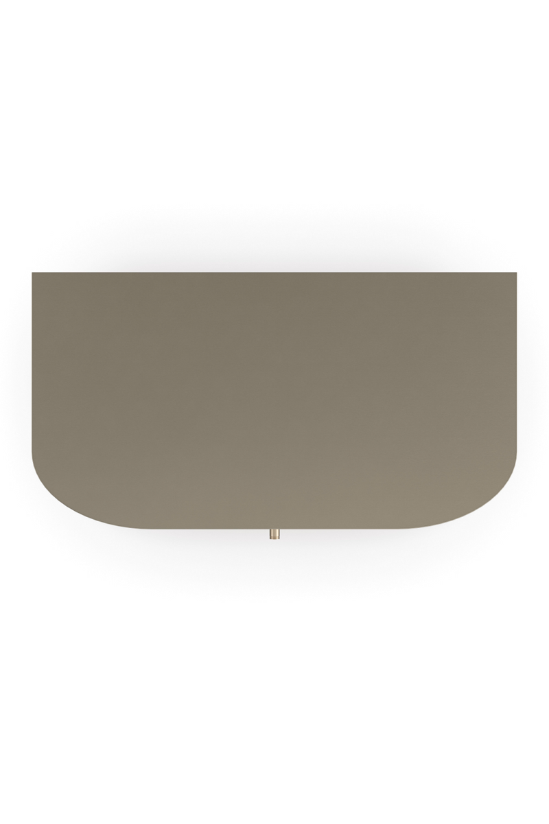 Mesita de Noche en Estriado Crema y Dorado | Caracole deep | Oroa.es