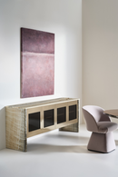 Aparador ónix gris de 4 puertas | Caracole Sojourn | Oroa.es