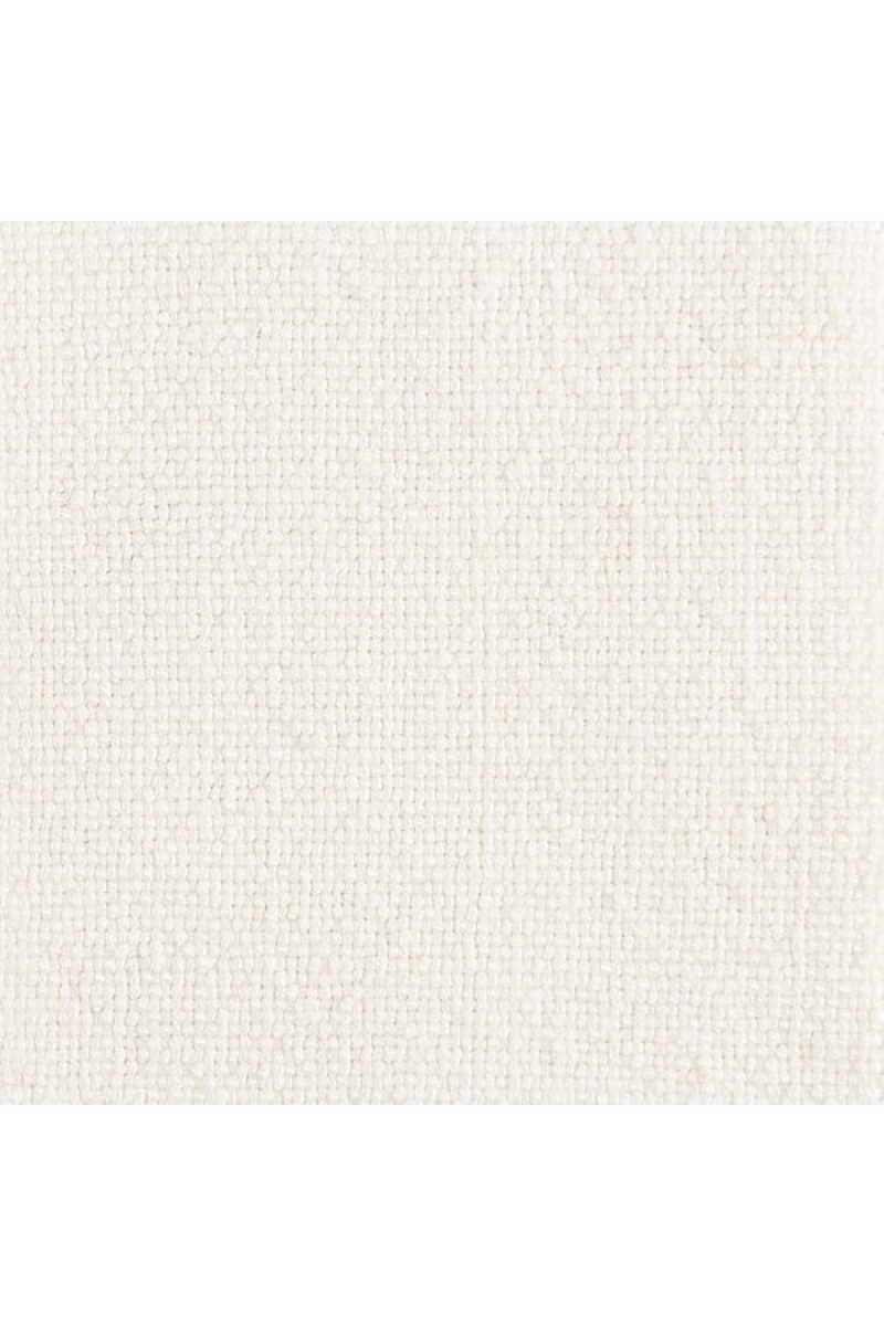 Chaise de salle à manger moderne en lin blanc | Caracole Perry | Oroa.es