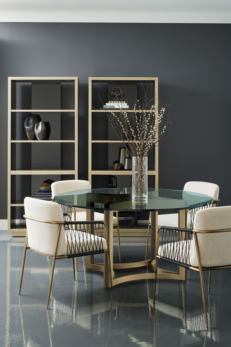Silla de Comedor Con Brazos en Cordón Negro | Caracole Remix | Oroa.es