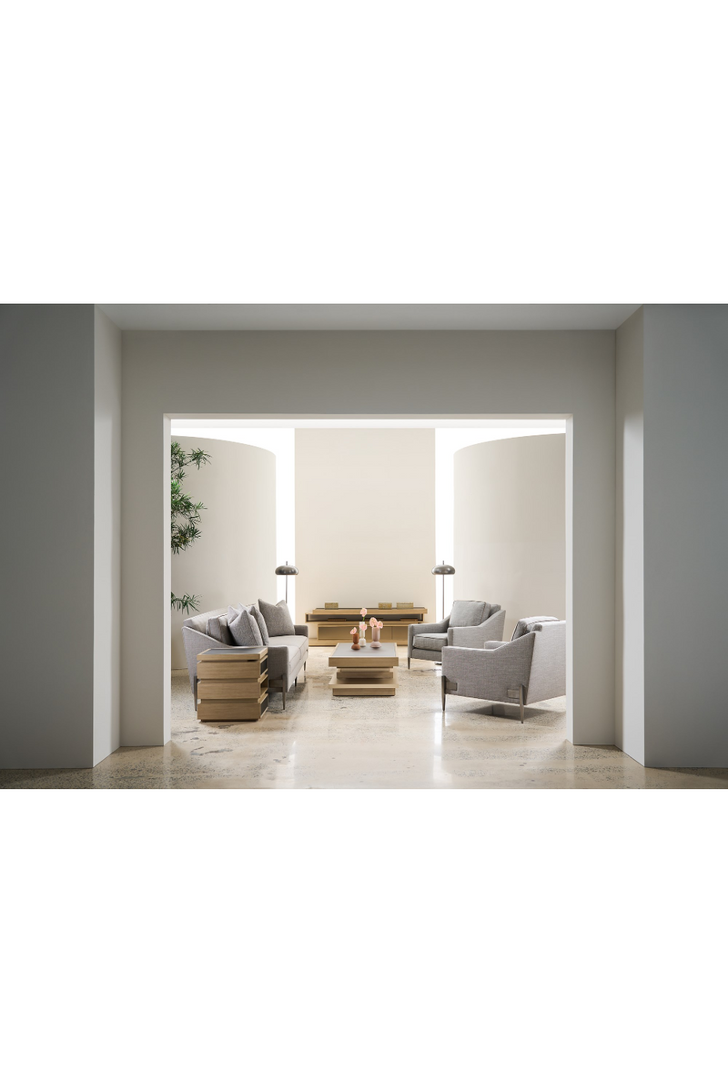 Mesa auxiliar escalonada de 2 cajones | Caracole La Moda | Oroa.es