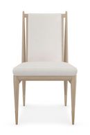 Silla de comedor bouclé marfil | Caracole Unity | Oroa.es
