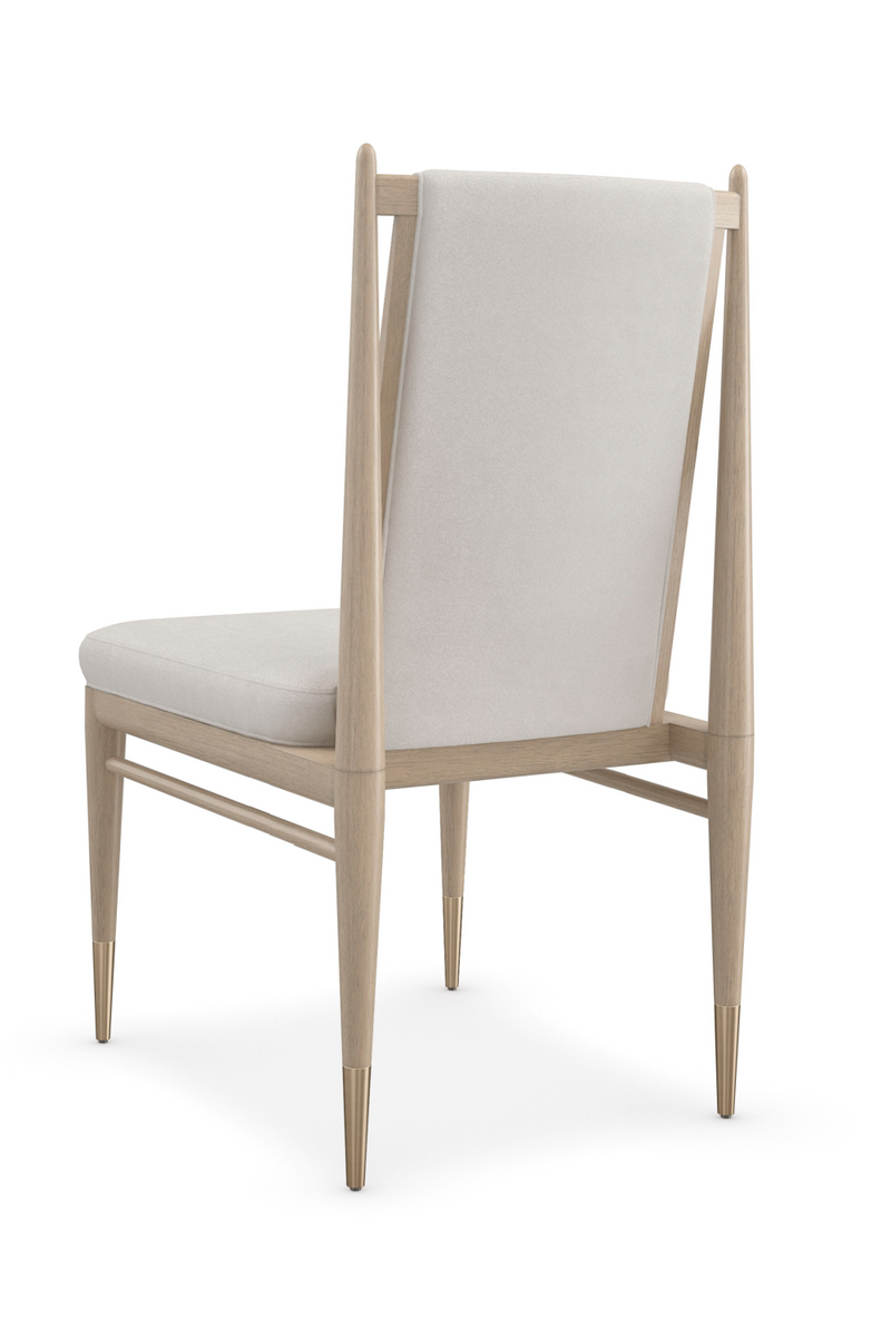 Silla de comedor bouclé marfil | Caracole Unity | Oroa.es