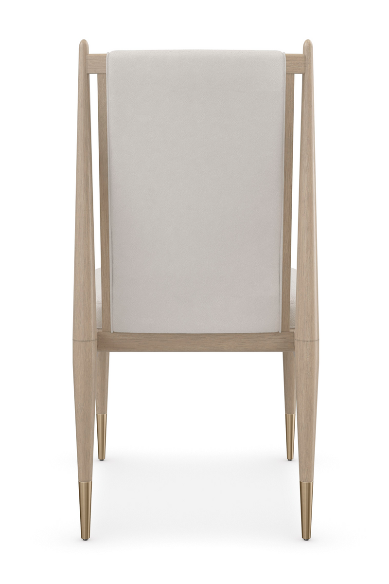 Silla de comedor bouclé marfil | Caracole Unity | Oroa.es